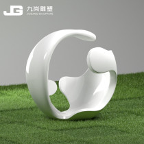 Landscape garden spherical art sculpture square Urban landscape creative FRP sculpture professional manufacturer customization