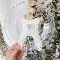 Hamster Running Wheel Flying Saucer With Bracket Big Number Silent Sports Running 18cm Supplies Toys Adult Golden Silk Bear Tray