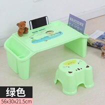 Dormitory Fold Study Desk Student Laptop Plastic Non-Bed Child Sloth knee with small book table