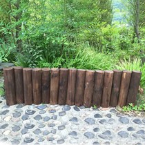Outdoor anti-corrosion wooden fence balcony garden floral simple atmospheric upscale wooden pile fence solid wooden fence