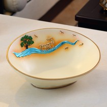 High-end fruit plate household living room tea Several high-end food pad decoration parts