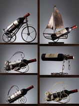 Retro Living Room Seal Cabinet Decoration Red Wine High-end Creative Liquor Creative Bottle Frame Decoration