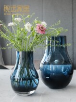 High-level Vase thickening glass light luxury piece water simple atmospheric upscale room Nordic minimal creative classics