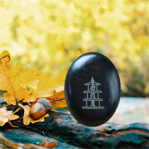 Stupa all beings around the pagoda ah ah hum mani stone natural stone carving tied to Tibet