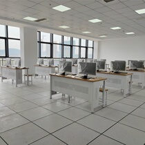 Customized steel wood reading deskSchool computer tablecase chassis and middle school students micro-room tables and chairs network cafe modern computer room