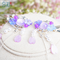 Wu buckle girl Hanfu hair accessories childrens costume accessories little girl Chinese style super fairy ancient style tassel headdress