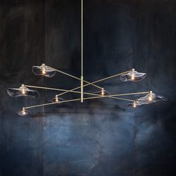New modern simple handmade glass branch-shaped living room Italian-European dining room bedroom designer model room chandelier