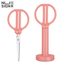 ◆ Customized ◆ Newswire can stand desktop scissors electroplated titanium coating anti-adhesive tape for primary and secondary school students hand account ns0