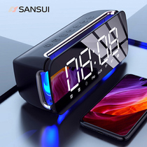 Landscape wireless Bluetooth speaker Heavy subwoofer High quality 3d surround home small audio Mini home small desktop alarm clock Computer mobile phone player