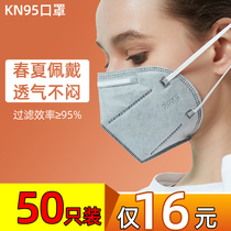 KN95 mask dust protection anti-smog industrial dust respiratory valve protective mouth nose cover spring headwear type disposable n95