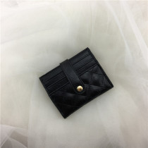 Card bag womens short ultra-thin 2021 New Korean version of small card holder mens mini multi card position folding credit card set