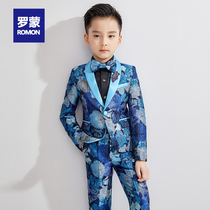 Romon childrens suit suit handsome boy flower girl dress piano performance suit little boy suit coat Spring