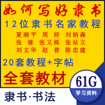 Calligraphy and calligraphy video tutorial Zhang Jizhang with the same print Zhang Pubhi Zhang Zhongjian Zhang and Zhang Dongli