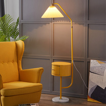 Drawer floor lamp cabinet integrated simple living room Bedroom bedside sofa Modern light luxury coffee table Net red charging table lamp
