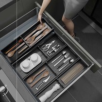 Kitchen drawer storage partition built-in knife and fork chopsticks cabinet rack tool tableware storage box
