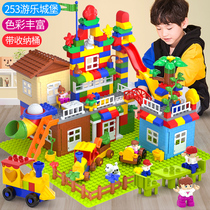 Childrens large granule building blocks scene assembly toys Puzzle force brain multi-functional 3-4 years old baby 6