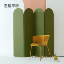 Wudao home screen partition Simple modern net red Chinese solid wood partition wall home room screen decoration