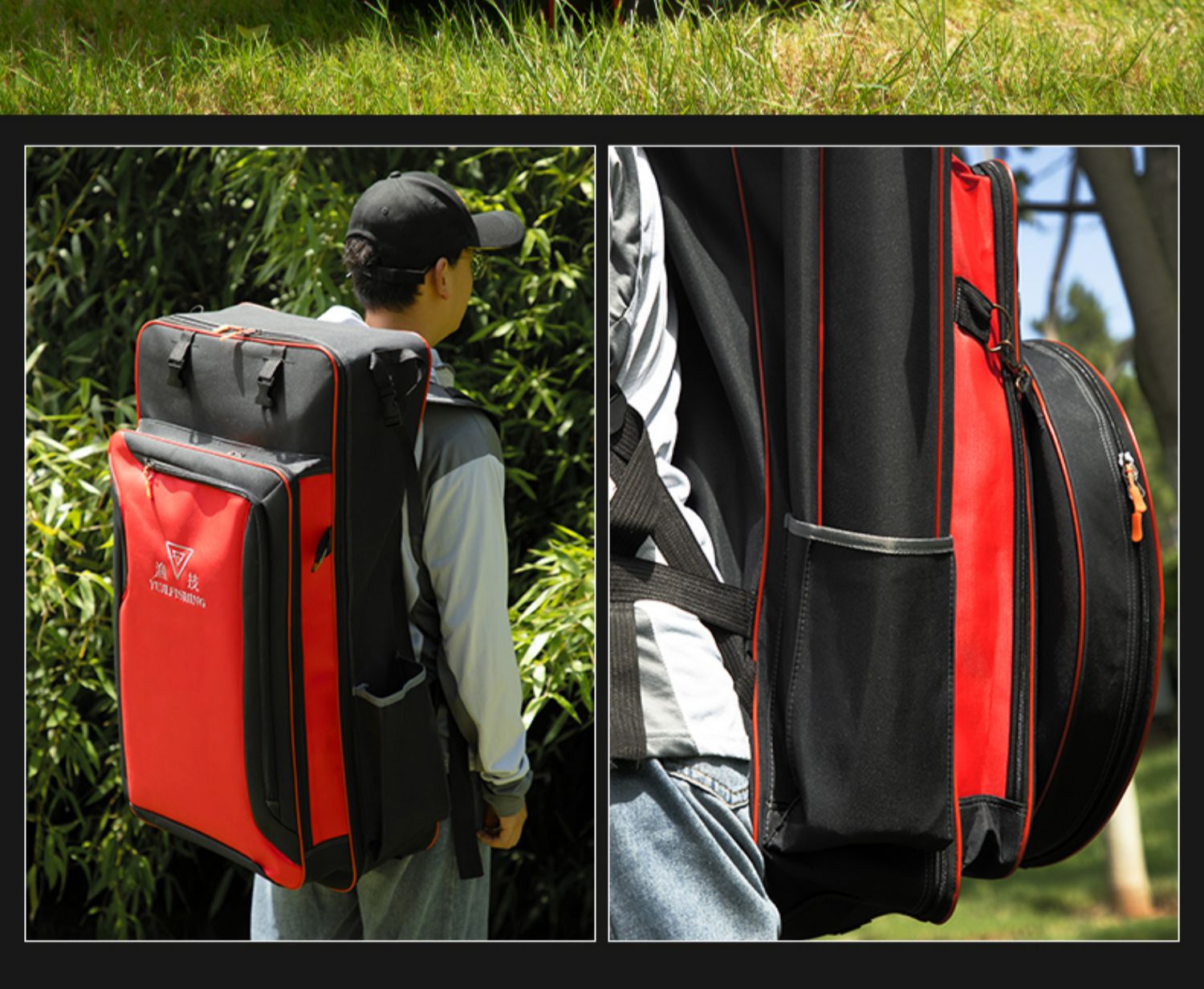 渔具包大容量钓鱼包 水多功能钓椅背包杆包大肚收纳双肩包鱼竿包