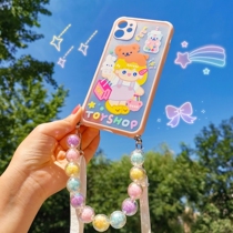 Half-cooked jade toy store hanging phone shell light oil to apply Apple Apple 7 8 cute iPhonese2 slanted back