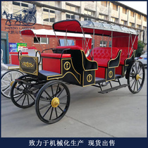 European sightseeing carriage three rows of seats tourist scenic B & B pull passengers can be changed to electric wedding wedding sightseeing vehicle