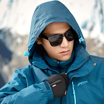 Winter outdoor suit mens windproof waterproof three-in-one detachable mountaineering suit large size Tide brand thick coat
