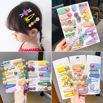 Children hairclip Net red 2021 New Summer Girl cartoon hair Korean girl broken hairclip headgear