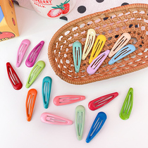 Candy color children hairclip BB clip card broken hair girl does not hurt hair hair card little girl edge clip baby clip headdress