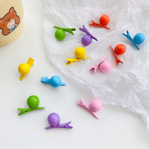 Candy color ball hairclip girl cute hairpin broken hairclip Korean ins children clip headgear baby hair accessories