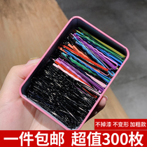 Korean hairpin clip word clip Simple small black clip Black hairpin headdress metal clip side broken hairpin