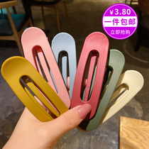 Oversized one-word clip net red hairpin side clip frosted back of the head girl clip top clip bangs clip headdress hairpin