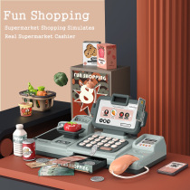 Foreign trade export Childrens supermarket cashier house toy simulation shopping belt calculator scanning mobile phone payment