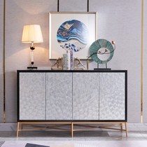 Solid wood light luxury entrance cabinet foyer cabinet postmodern decorative cabinet shell dining side cabinet spot four-door living room shoe cabinet