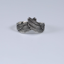 Original angel wings 925 pure silver ring a pair of pure silver lovers to ring male and female friendly original Diy opening withdrawal