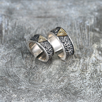 925 Pure Silver Original Tide Mens Index Finger Ring Small Crowd Design Personality Creative Female Fashion Opening Ring Lovers Ring