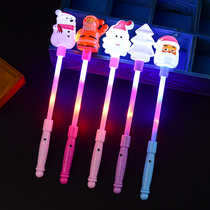 Christmas Fluorescent Stick Snowman Sparkling Stick Spring Rod Magic Wand Children Small Gift Kindergarten Performance Props