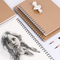 Thickened 8k hard surface 8 open sketchbook A4 Drawing book Sketchbook Sketchbook Sketchbook Drawing gouache watercolor paper Student art book blank childrens graffiti book color lead 16K sketch paper