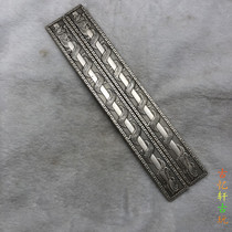 Imitation ancient made old collection of vintages 4-treasure town ruler press paper white bronze-silver Town ruler press paper single-dragon disc column town ruler