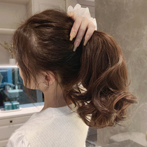 short curly wig ponytail women's natural large wave fake ponytail clip type high ponytail artificial braid ponytail braid