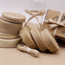 Fish silk thread wide flat thin hemp rope woven bow knotted packaging handband handicraft decoration handmade material