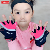 D-Fire Dfhire POWER Series Professional Children Riding Balance Car Color Half Finger Gloves Tricolor