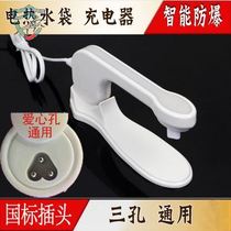 Electric heater charging cable baby hot water bag plug power cord warm hand warmer hand treasure explosion-proof universal type three holes