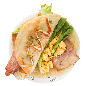原味手抓饼家庭装20片50片包邮早餐手工面皮家用手爪饼速食煎饼