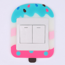 Night switch wall decorated personality cute socket protective cover Simplified modern Nordic style household