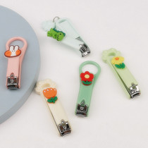Mini cute nail knife adult housenail nail clamp single cartoon creative folding nail cutting key accessories