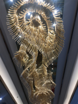 Hotel Lobby Engineering Light Sales House Sand Tray Guest House Clubhouse Creative Art Glass Suction Dome customized