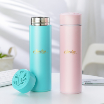 Antarctic warming cup Men and women simple literary stainless steel water cup students portable trend creative personality teacup