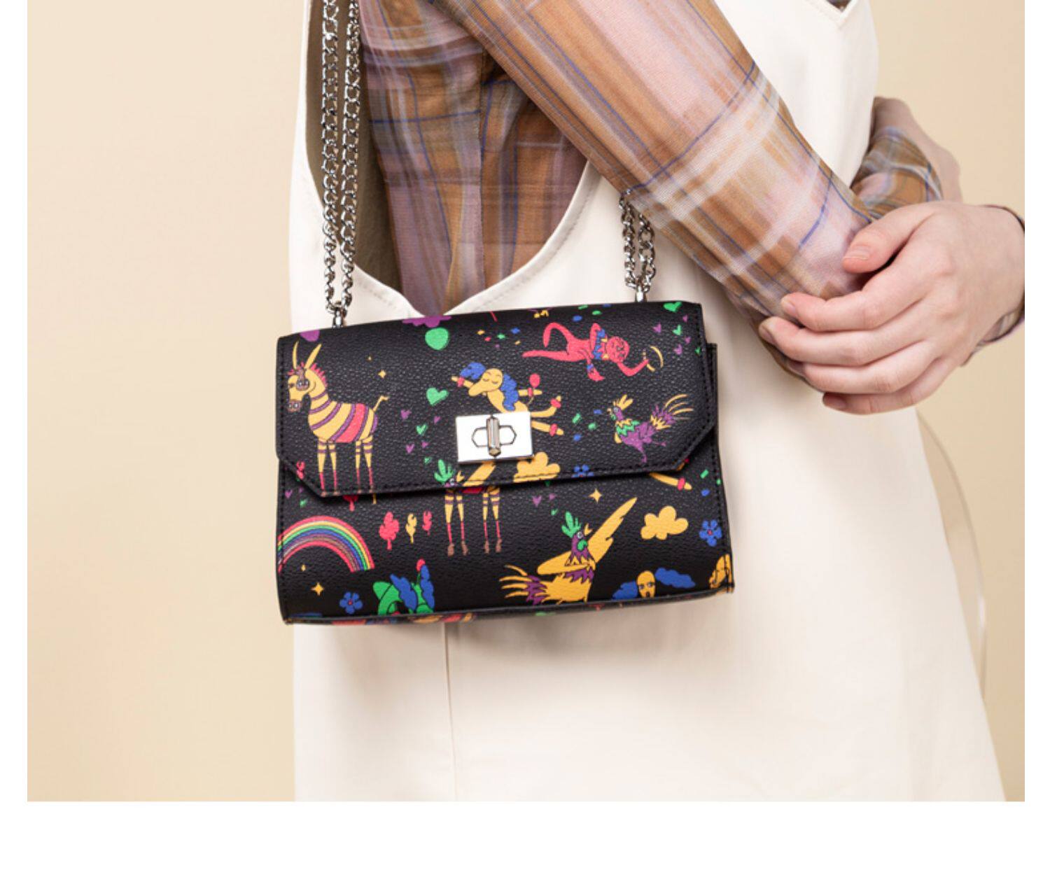 不莱玫音乐家小包包女2019新款百搭单肩链条时尚优雅ins春夏斜挎_呆呆