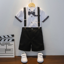 Boy Gown Summer Baby Host Acting Out of Childrens Birthday Playboy Inron Wind Performance Suit Suit