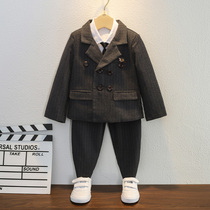 Boy gown child Inron wind suit suit boy Spring and autumn flowers childrens piano to play for the year