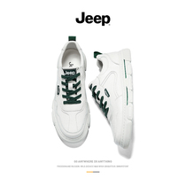 jeep jeep mens shoes 2021 new spring mens white trendy shoes Sports Board Shoes summer shoes casual white shoes